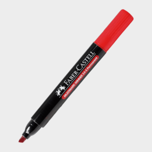 Marcador FABER CASTELL 54-e Permanente Punta Chata
