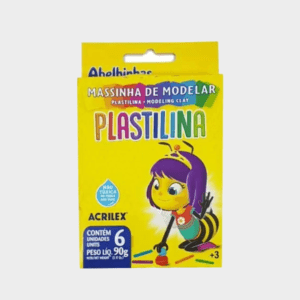 Almohadilla de plastilina para modelar Acrilex, 90 g, 6 colores surtidos