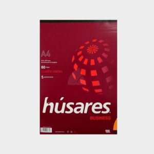 Block HÚSARES A4 80 hojas cuadriculados 5 perforaciones