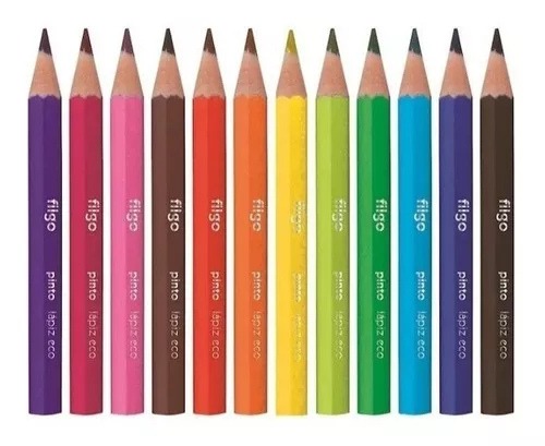 Lápices de colores pinturitas FILGO x 12 Colores Largos - Imagen 2