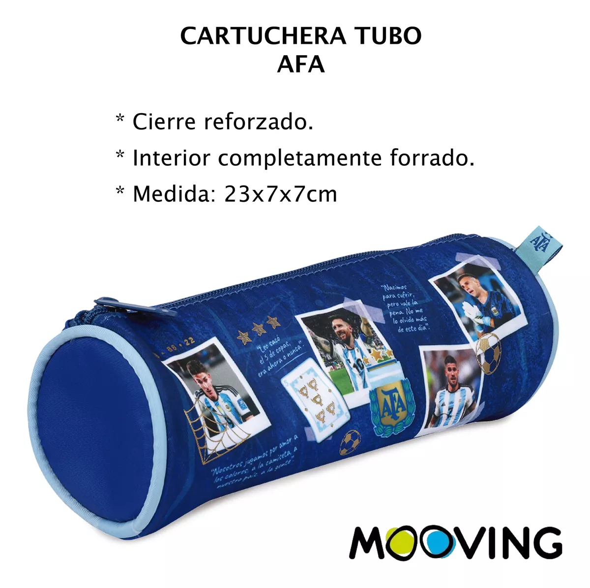 Cartuchera Canopla MOOVING Tubo AFA - Imagen 2