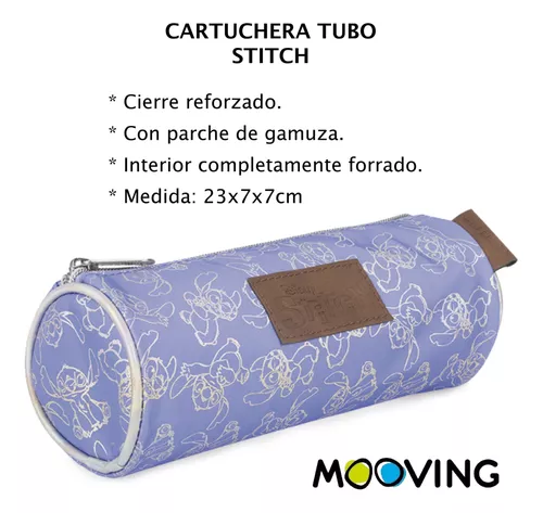 Cartuchera MOOVING Tubo Stitch 1 Cierre Reforzado - Imagen 2
