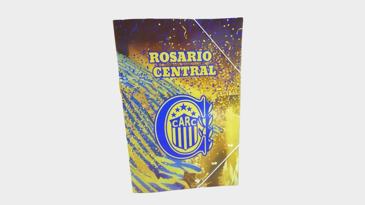 Carpeta dibujo Asamblea 3 solapas Rosario Central