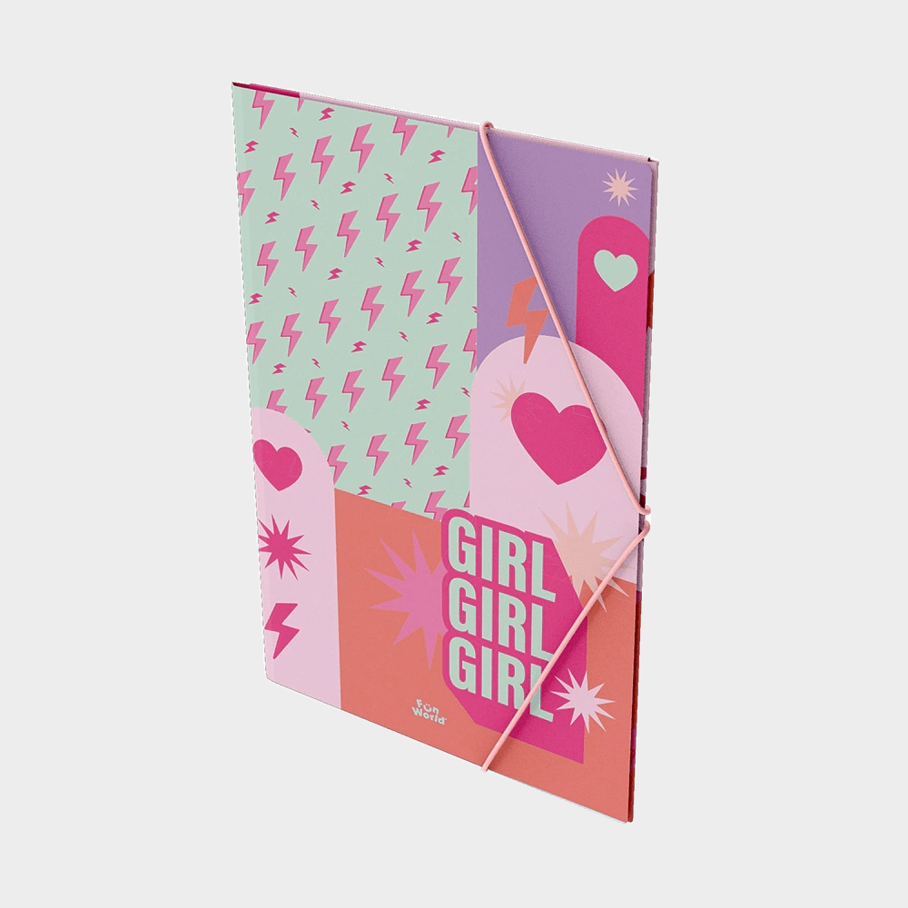 Carpeta oficio / dibujo FW 3 solapas Girl