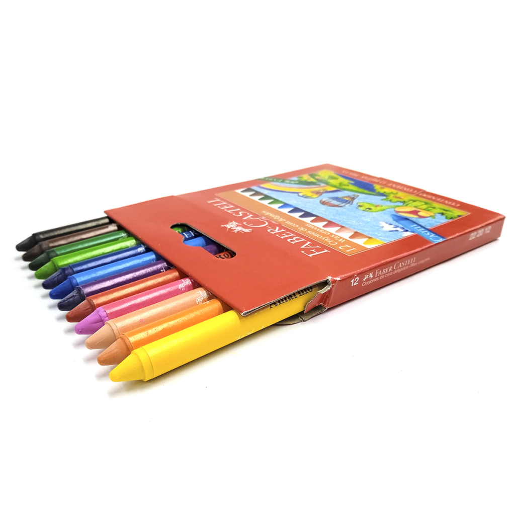 Crayones de cera FABER CASTELL finos x12 un. - Imagen 2