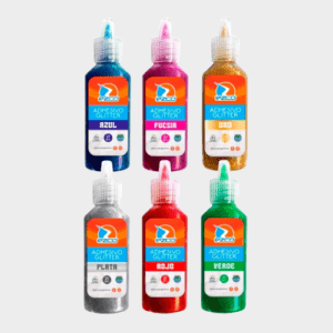 Adhesivo EZCO colores con glitter 21gr.