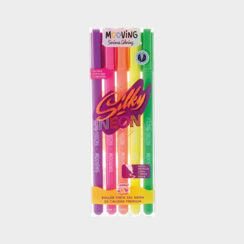 Roller MOOVING tinta gel Neón x5