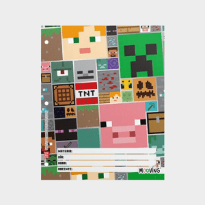 Separadores de materias nº3 MOOVING Minecraft x6un.