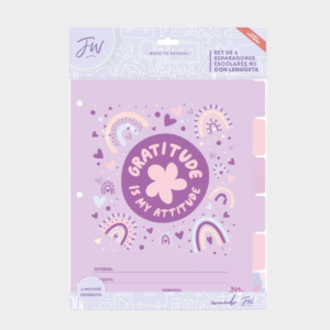 Separadores de materias c/solapa nº3 FW sweet x6un.