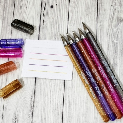 Roller MOOVING tinta gel con glitter / brillos x5 - Imagen 2