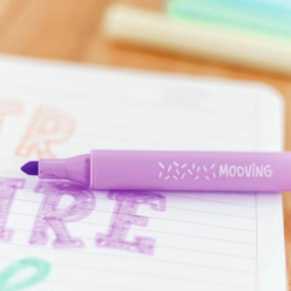 Resaltador MOOVING coloring PWR Pastel lavable pack x5 - Imagen 4