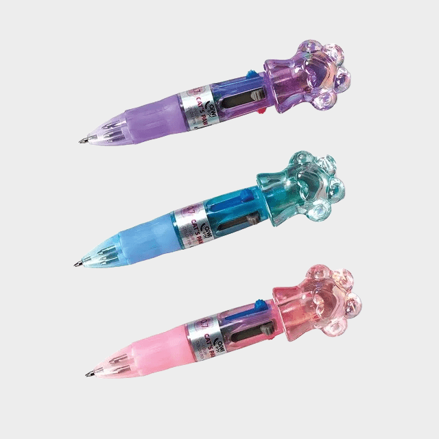 Lapicera QIWI huellitas Mini 4 en 1