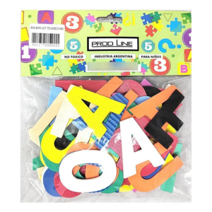 Bolsa con 75 letras de goma eva 2mm PROD LINE - Imagen 2