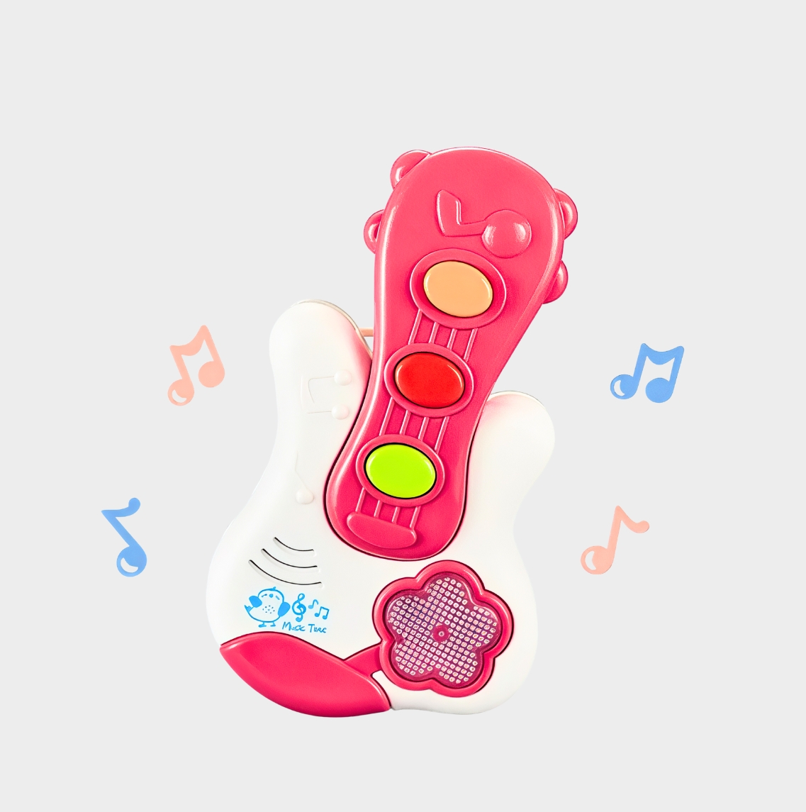 Guitarra con luz y sonidos juguete musical para bebé