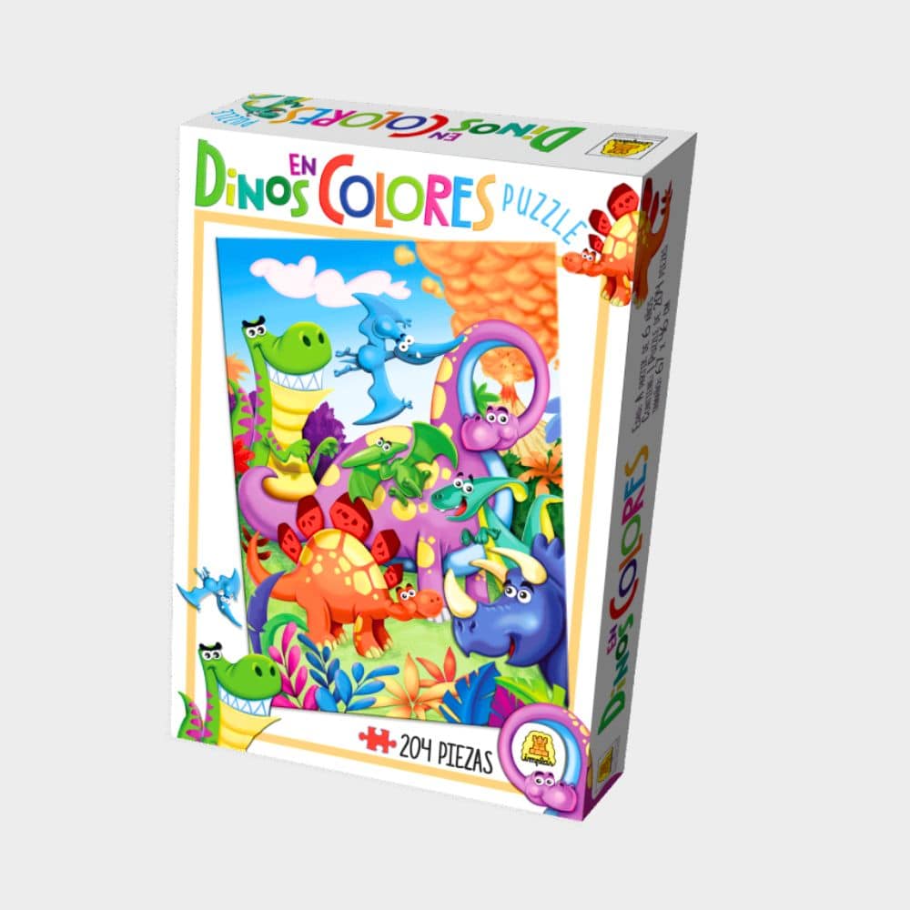 Puzzle rompecabezas Dino en colores 204 piezas IMPLAS