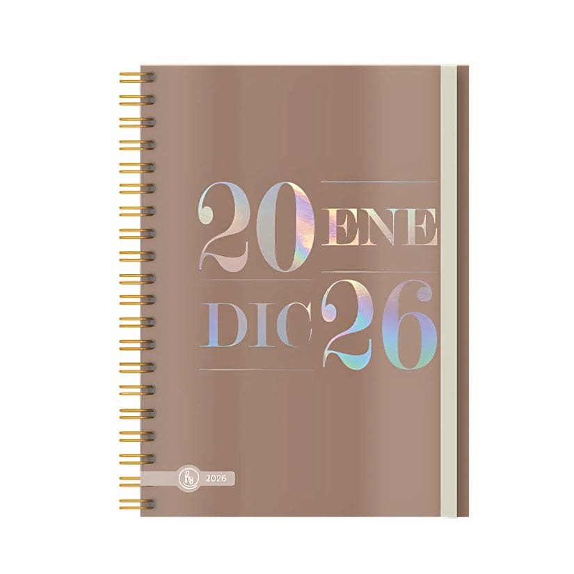 Agenda PREMIUM metalizada 2026 Ry 15x21 semanal - Imagen 2