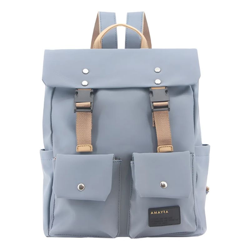 Mochila Cartera Amayra Aero 67.c25303 Azul Acero Lisa - Imagen 3