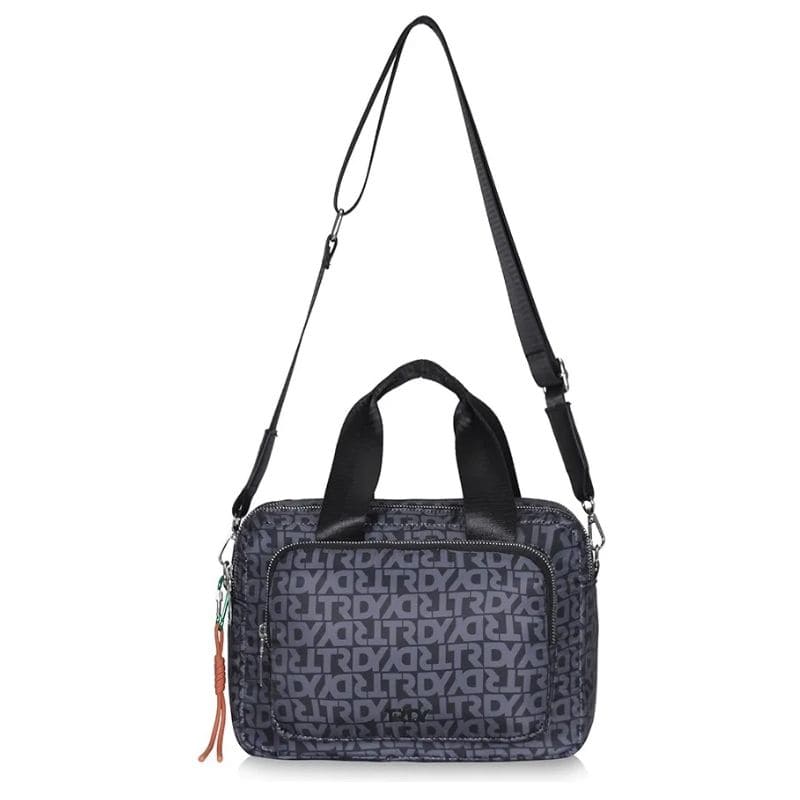 Cartera Trendy Nylon Dama Mujer Urbana Morral NEGRO 17642 - Imagen 4