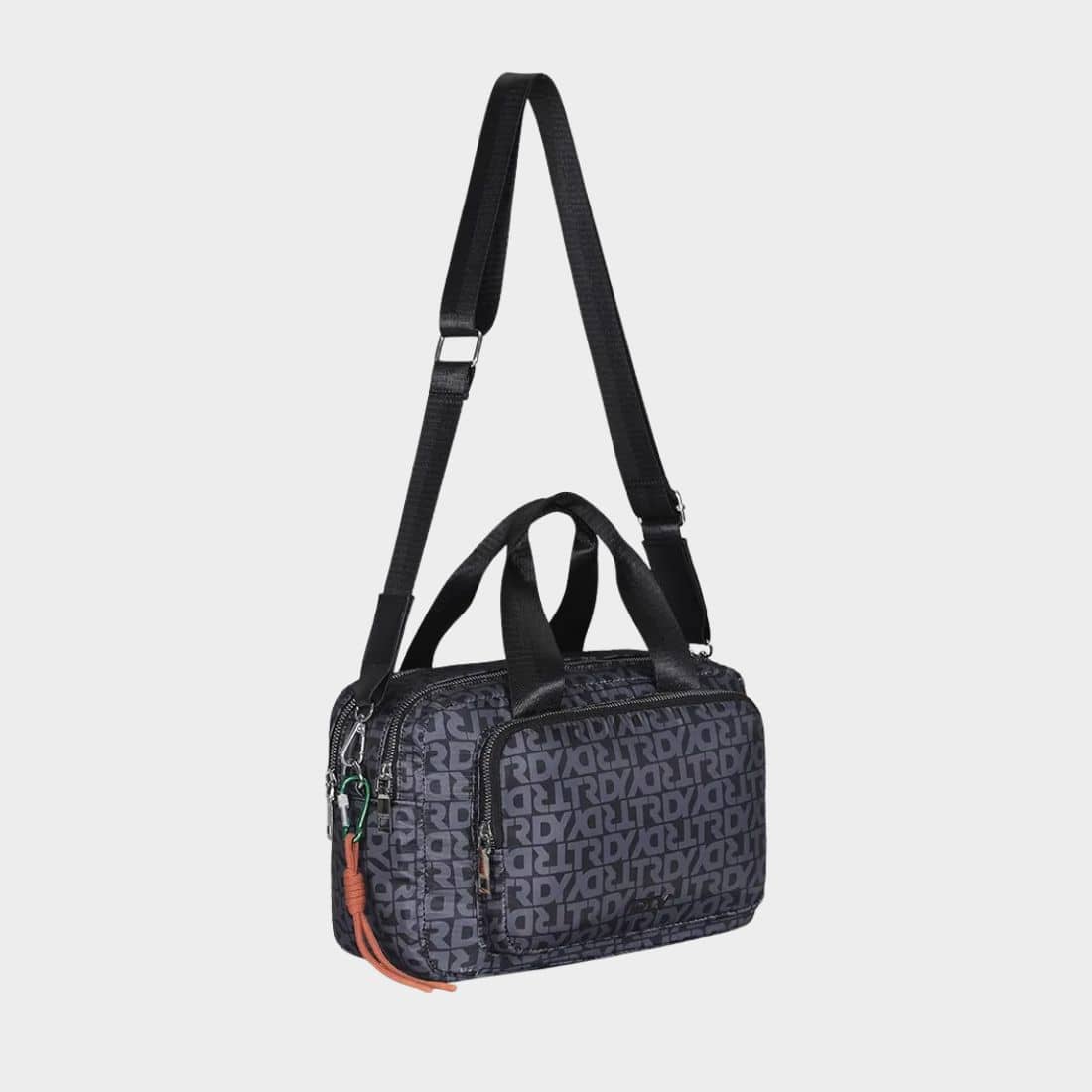 Cartera Trendy Nylon Dama Mujer Urbana Morral NEGRO 17642
