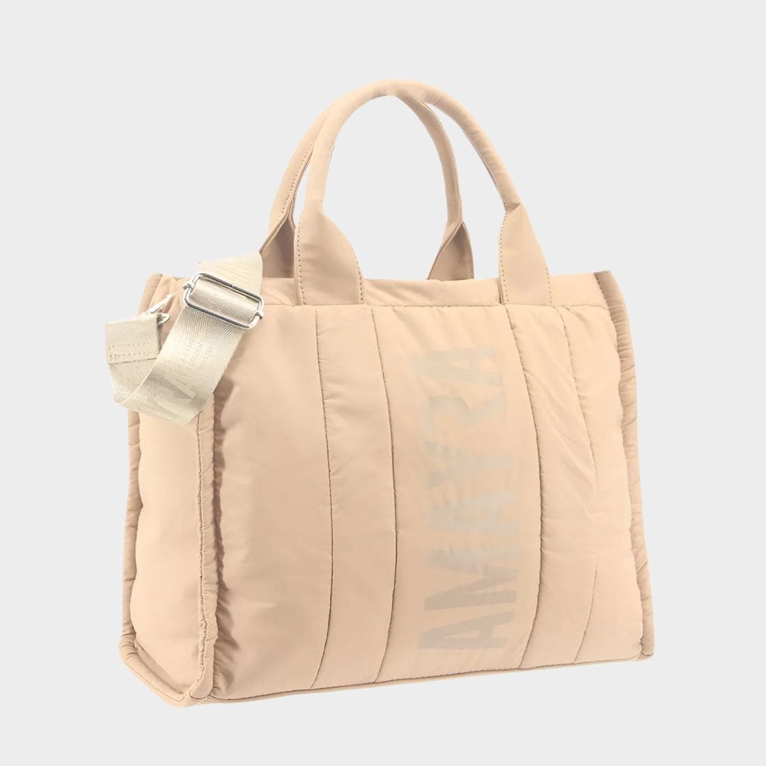 Cartera Urbana Dama Mujer Amayra Camel 67.c25042r Liso Níquel