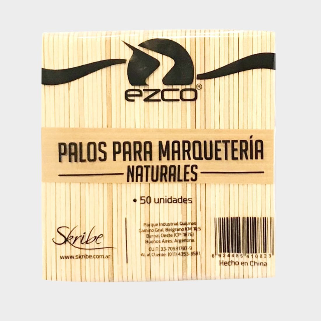 Palito de helado natural EZCO 50 un.