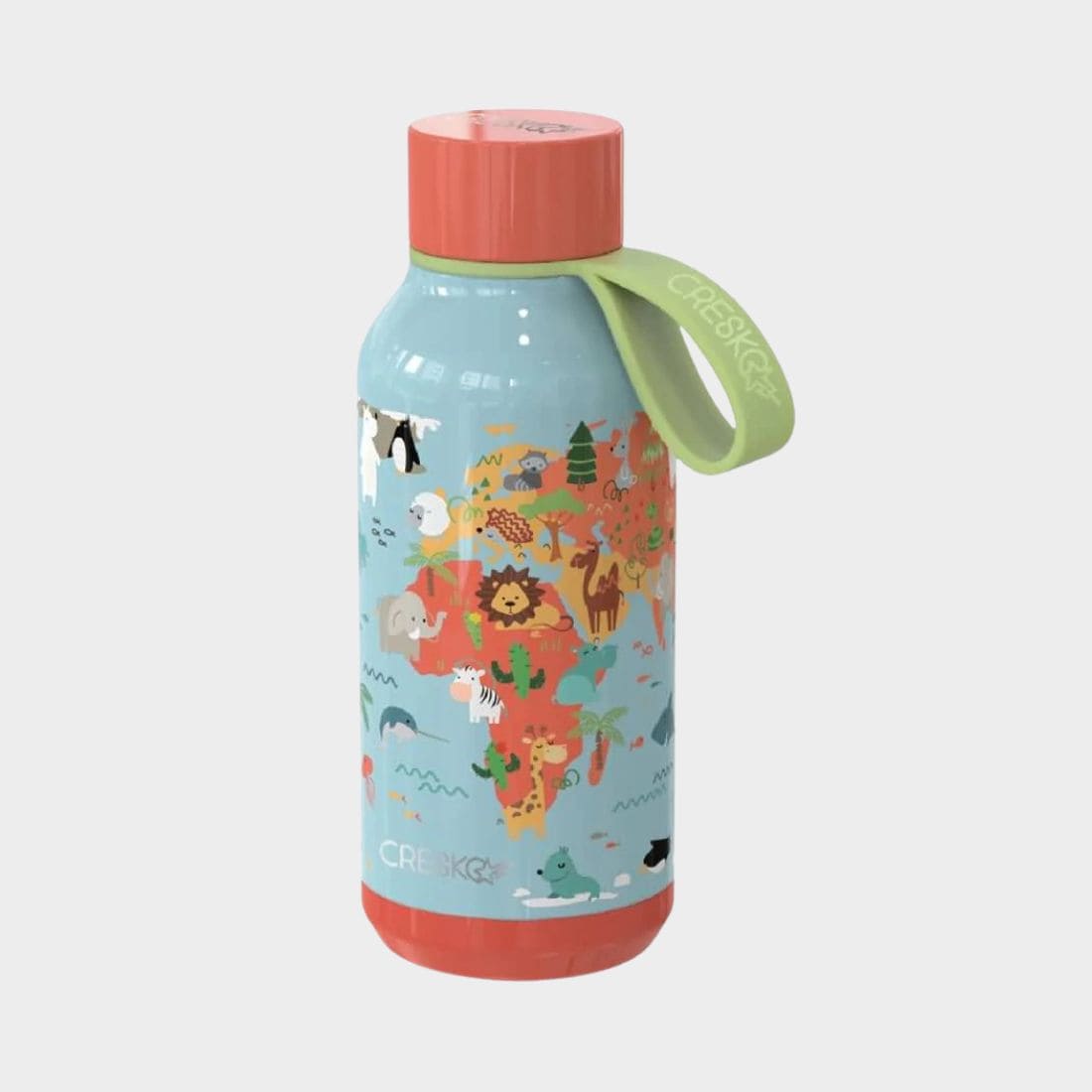 Botella Infantil mapa Acero Inoxidable Termica 330ml Cresko 359