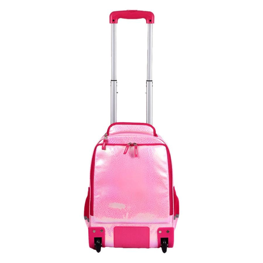 Mochila Con Carro Elf Base De Goma Lisa Rosa 6448A - Imagen 3