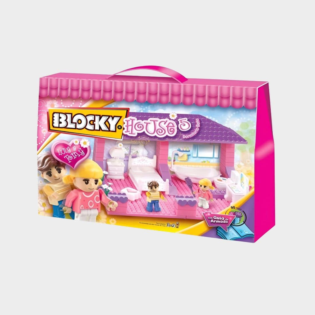Ladrillos y bloques House Dormitorio Y Baño (80 piezas) BLOCKY