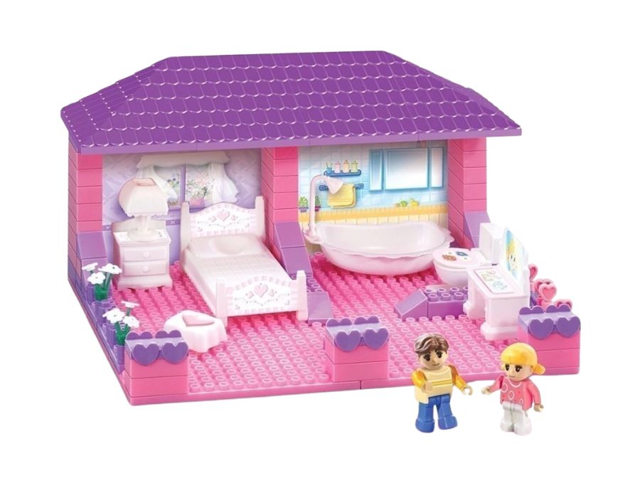 Ladrillos y bloques House Dormitorio Y Baño (80 piezas) BLOCKY - Imagen 2