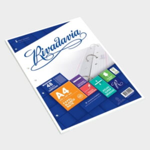 Repuesto A4 RIVADAVIA 48 hojas cuadriculadas