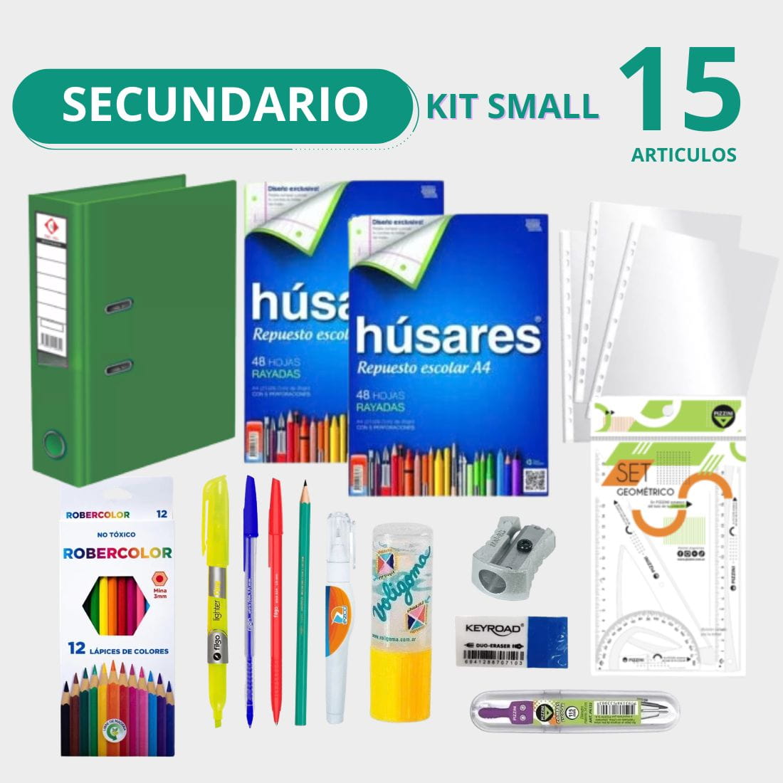 Kit Secundario Combo Small 15 unidades