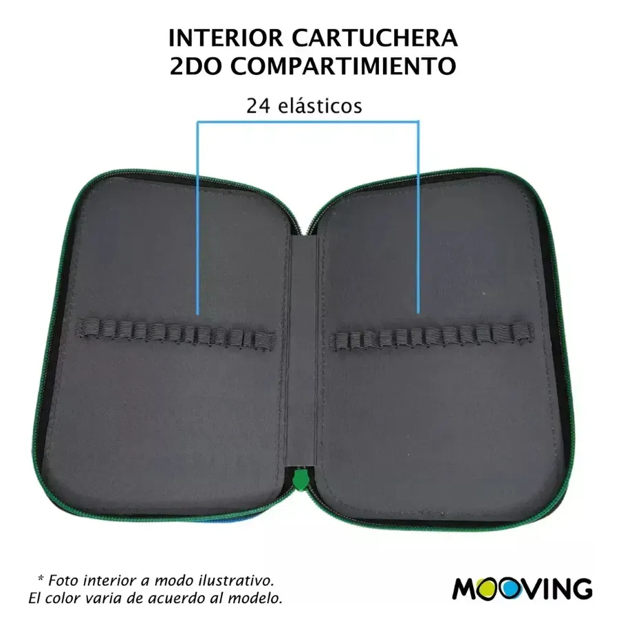 Cartuchera Escolar Canopla Mooving 2 Pisos River Plate - Imagen 3
