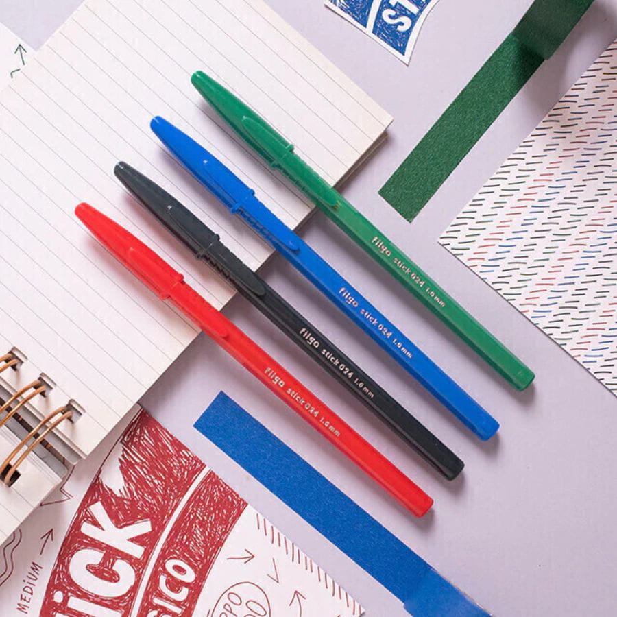 Bolígrafo FILGO Stich 024 Tinta negro rojo verde azul - Imagen 2