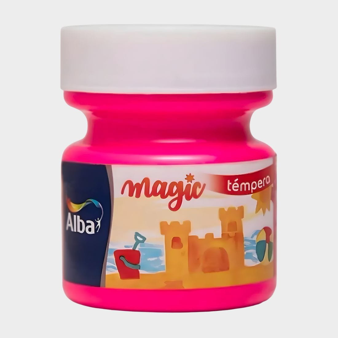 Temperas escolares ALBA 250ml colores fluo
