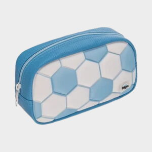 Cartuchera Canopla Filgo Starpak Pouch Futbol celeste/blanco