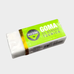 Goma De Borrar Escolar Pizzini Blanca Tecnica 44x18x12mm X1u