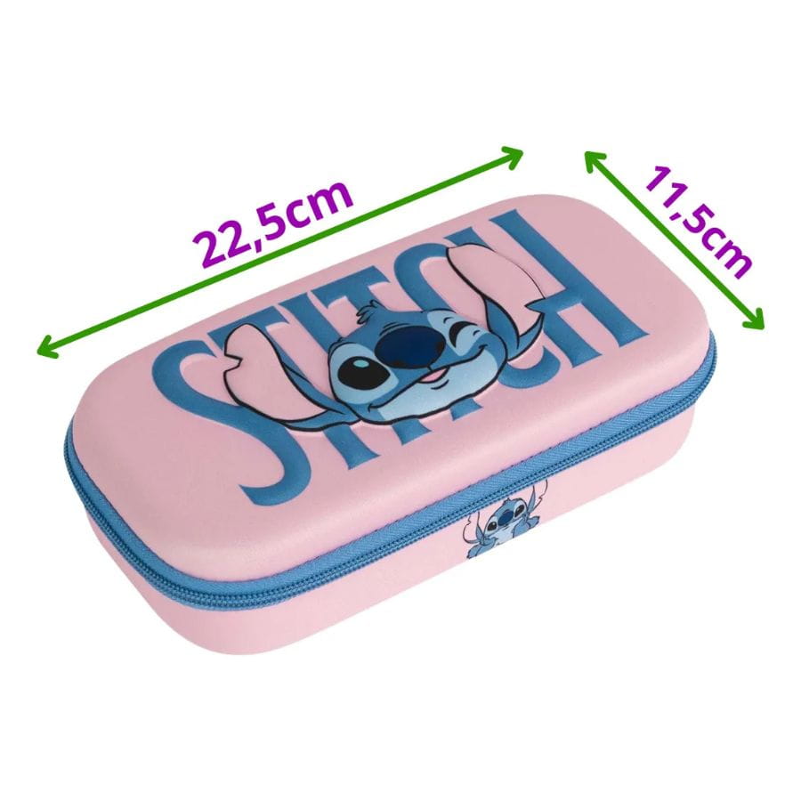 Canopla Cartuchera Mooving Disney Box Escolar Rosa Stitch - Imagen 4