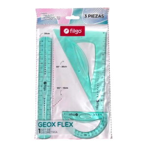 Set de geometria FILGO geo flexible  x 3 Piezas - Verde