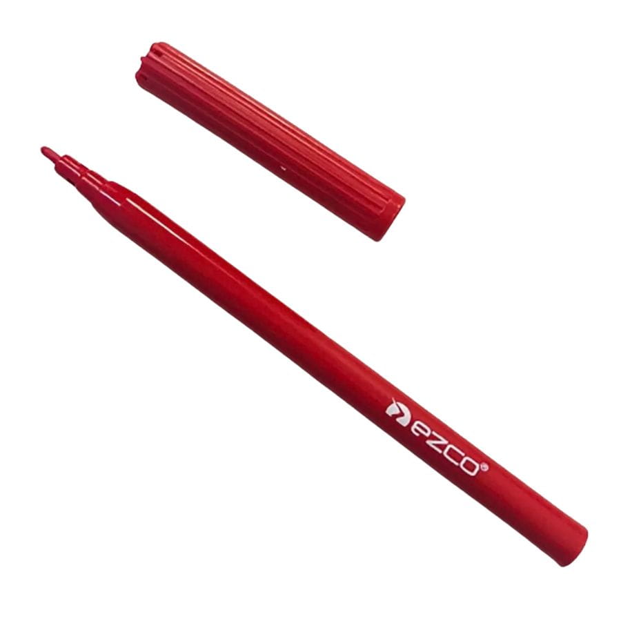 Marcador fibra escolar EZCO al agua largos X10 punta fina lavable - Imagen 2