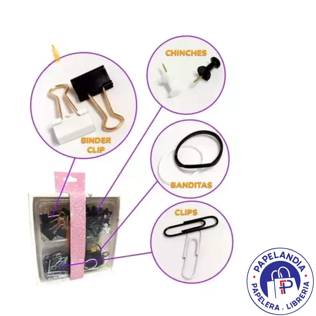 Set Kit oficina tendance 120100 Negro/blanco - Imagen 2