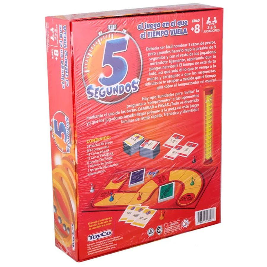 Juego de mesa 5 segundos TOYCO - Imagen 3