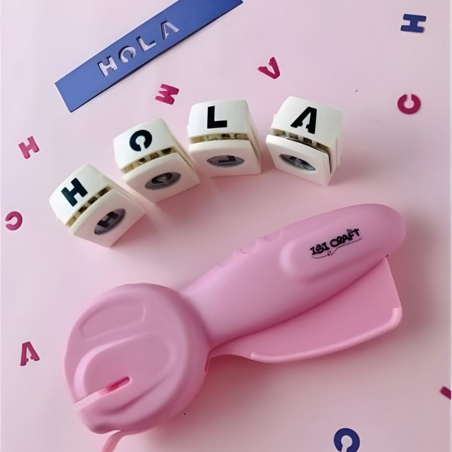 Pinza perforadora abecedario IBICARFT alfabeto Set 26 Letras - Imagen 2