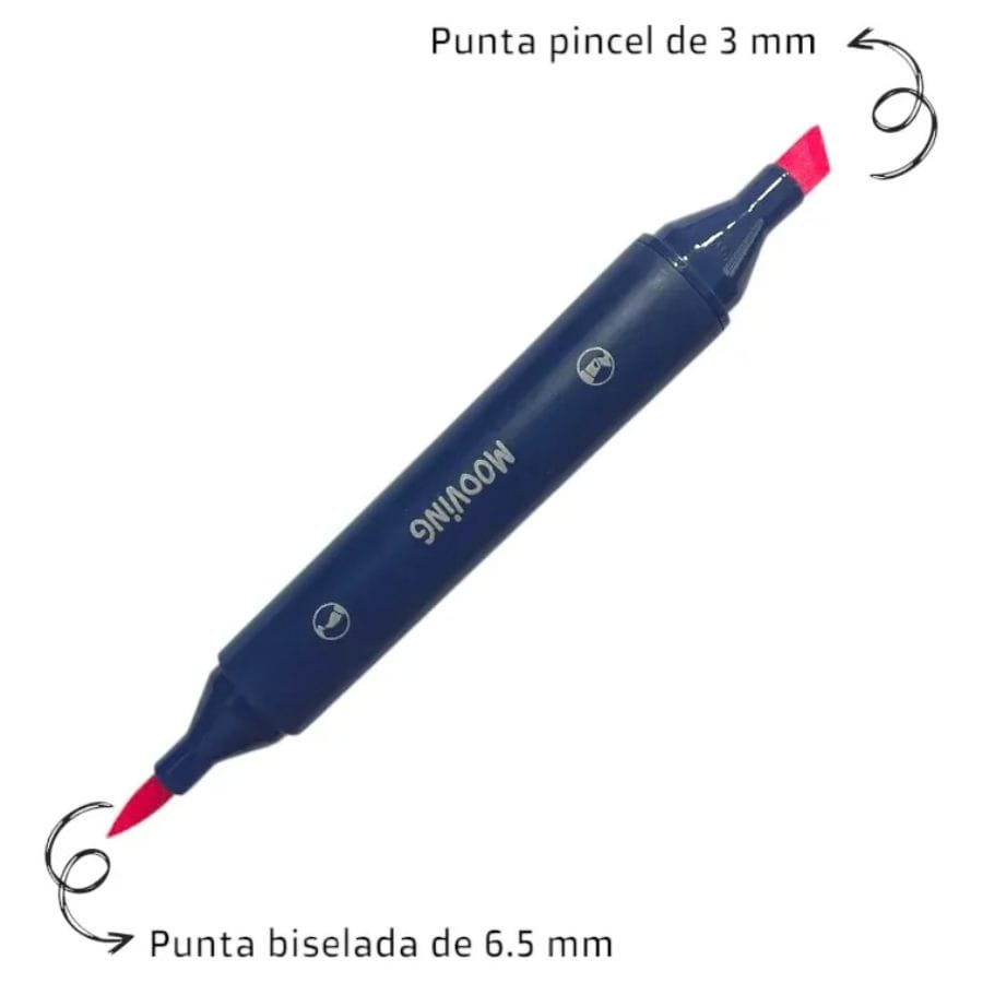 Mooving Sketch Artist 12 Marcadores Con Estuche 3022212 - Imagen 2