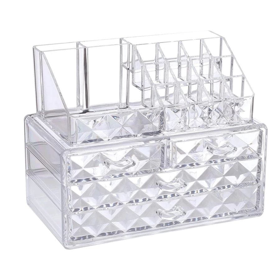 Organizador escritorio IBI CRAFT diamond acrílico cristal - Imagen 2