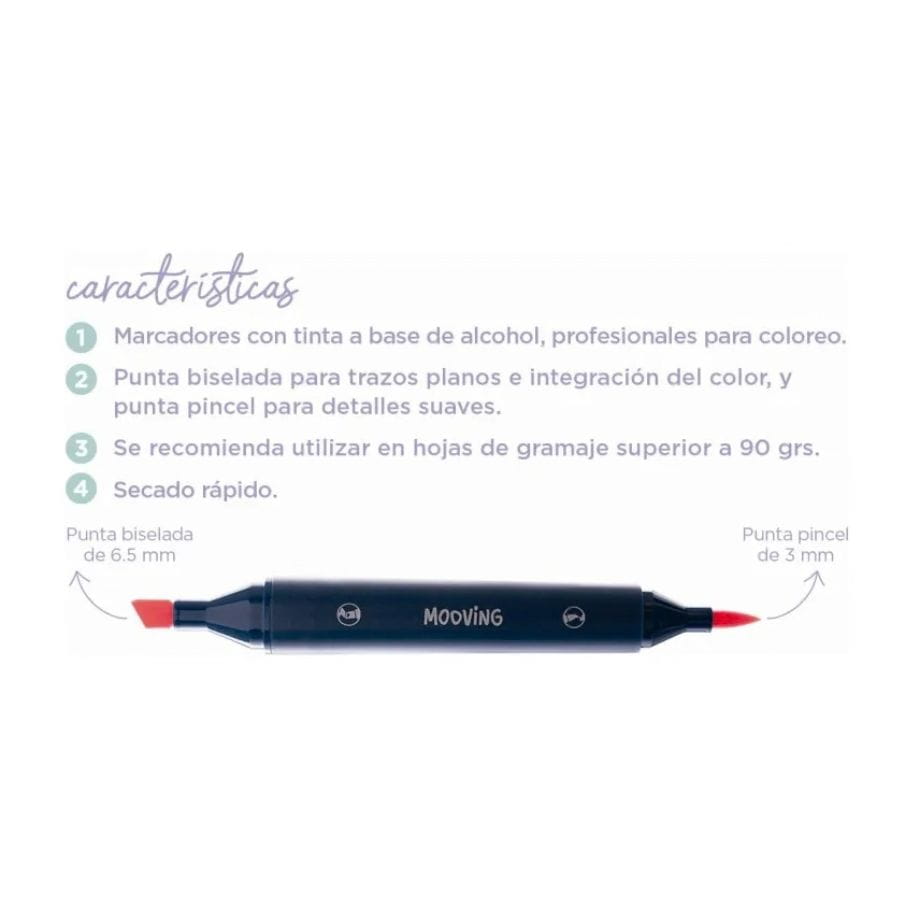 Mooving Sketch Artist 36 marcadores con estuche 3022236 - Imagen 3