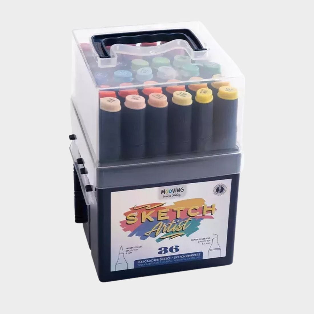 Mooving Sketch Artist 36 marcadores con estuche 3022236
