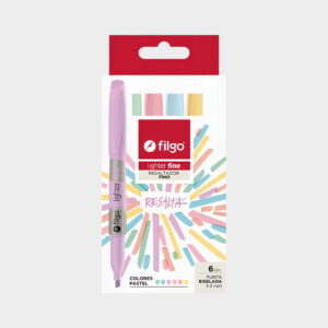 Resaltador Filgo Pastel Estuche X 6 Fine