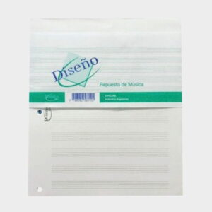 Repuesto musica pentagramado DISEÑO carta x 8 hojas