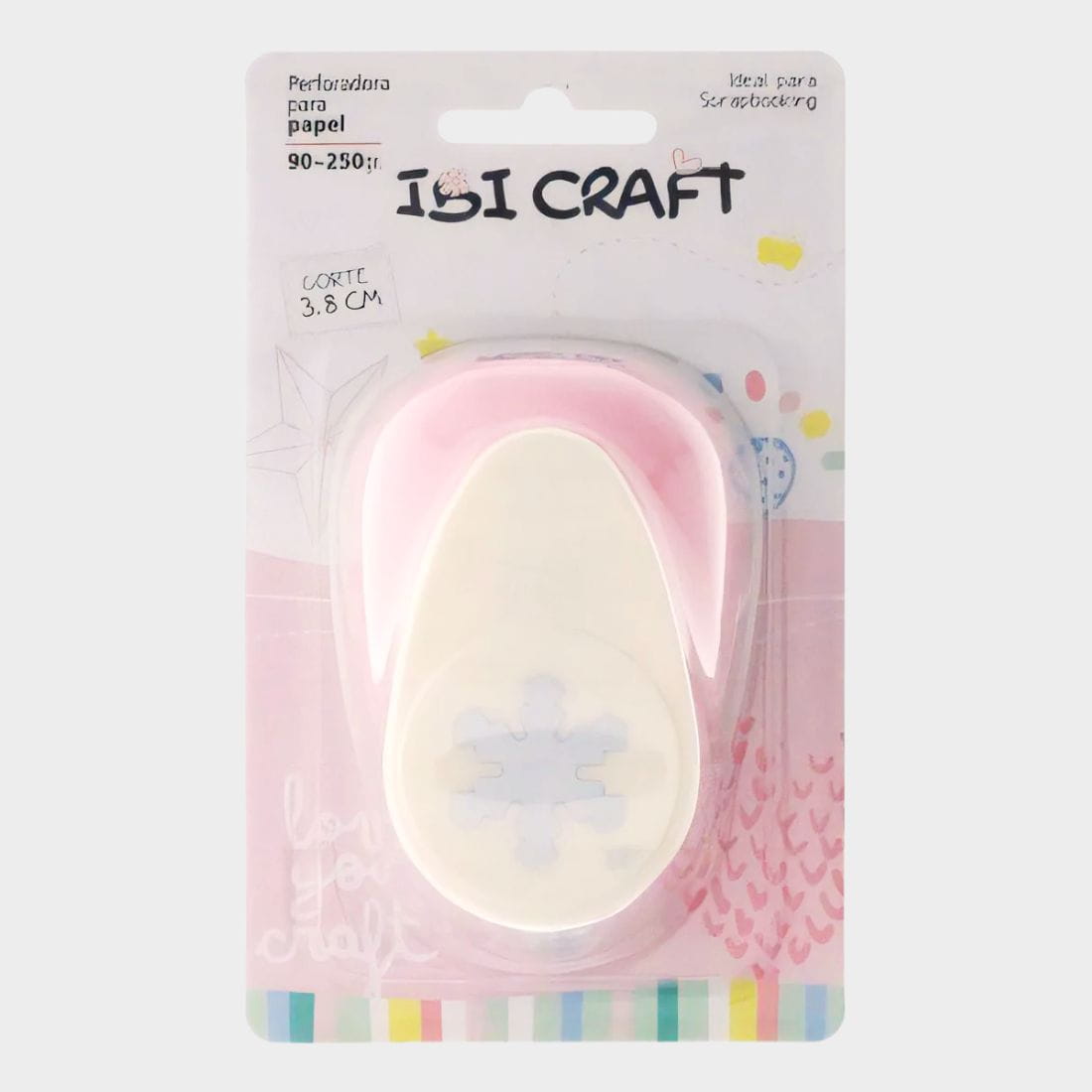 Perforadora 38mm 1.5'' IBI CRAFT forma copo de nieve