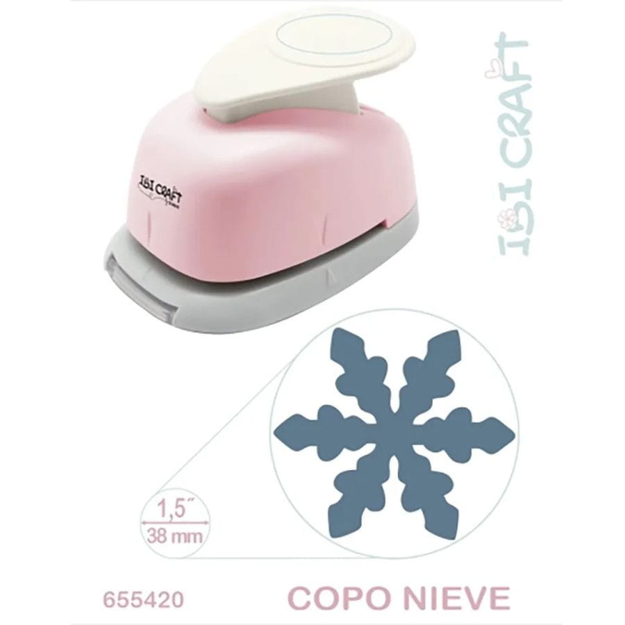 Perforadora 38mm 1.5'' IBI CRAFT forma copo de nieve - Imagen 3